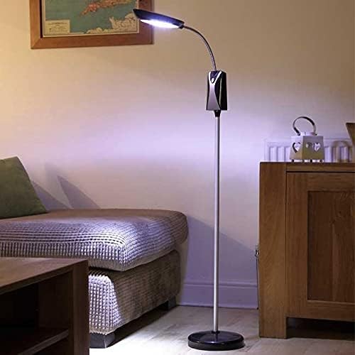 Battery Powered Floor Reading Lamp Adjustable LED Standing Light No Plug Needed