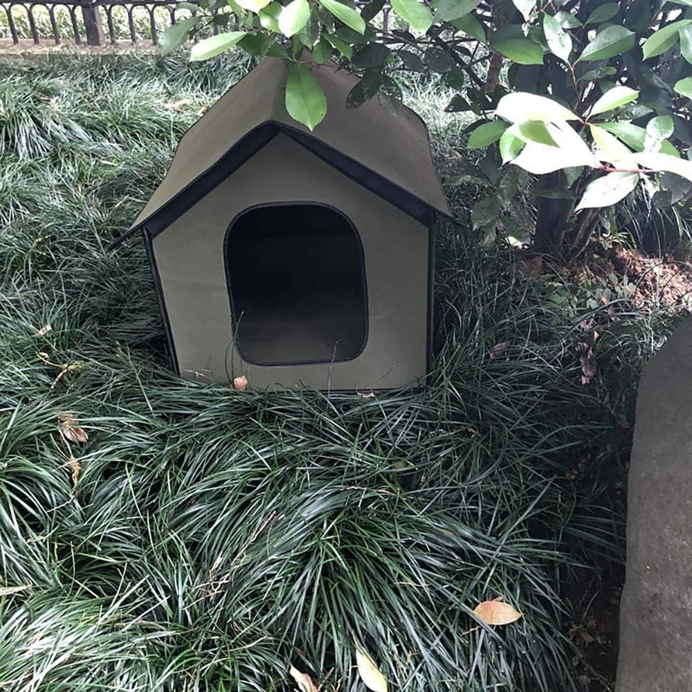 Waterproof Foldable Outdoor Cat Dog House | Winter Shelter for Pets 38x35cm