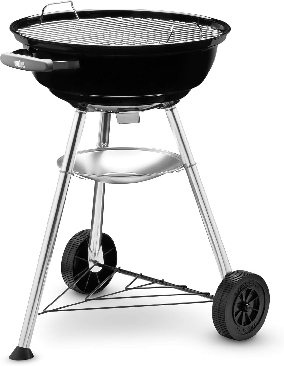 Compact Kettle Charcoal BBQ Grill 47cm | Porcelain-Enamel Bowl | Tripod Stand