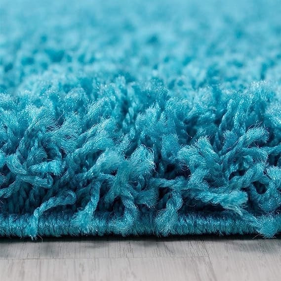 Extra Large Shaggy Rug 160x230cm 5cm Thick Soft High Pile Teal Carpet