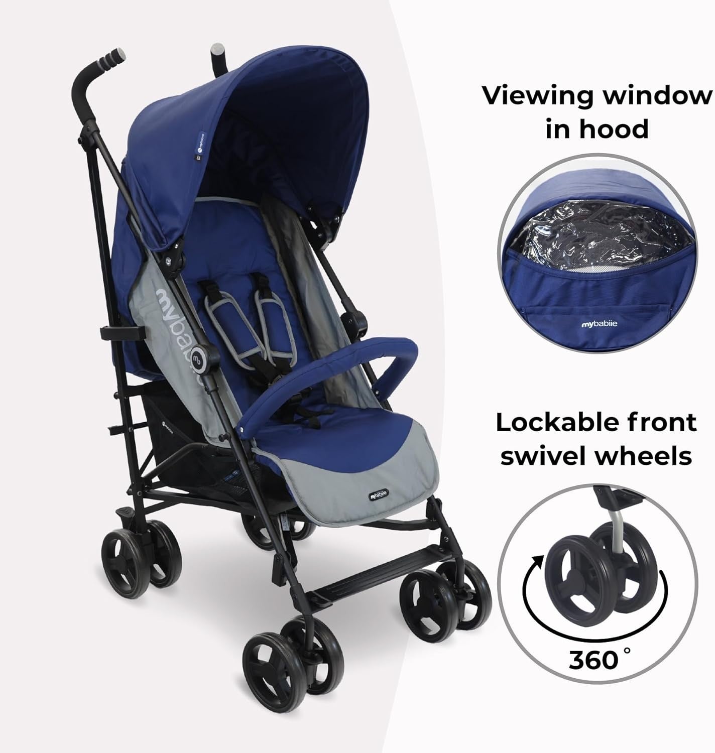 Compact Umbrella Baby Stroller Lightweight Travel Buggy Recline 0–4Y 22kg