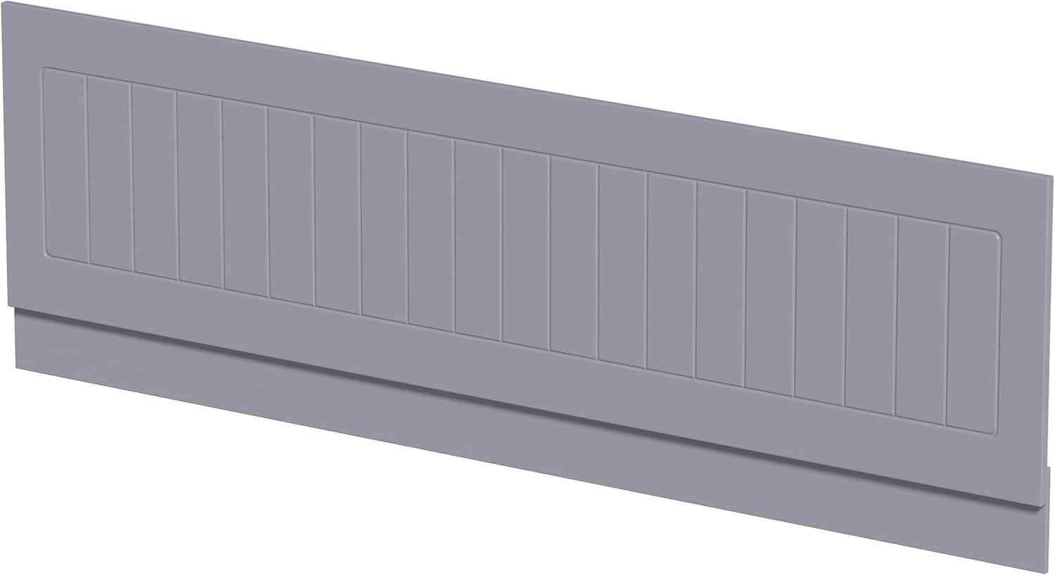1700mm Grey Gloss MDF Front Bath Panel Tongue & Groove with Adjustable Plinth