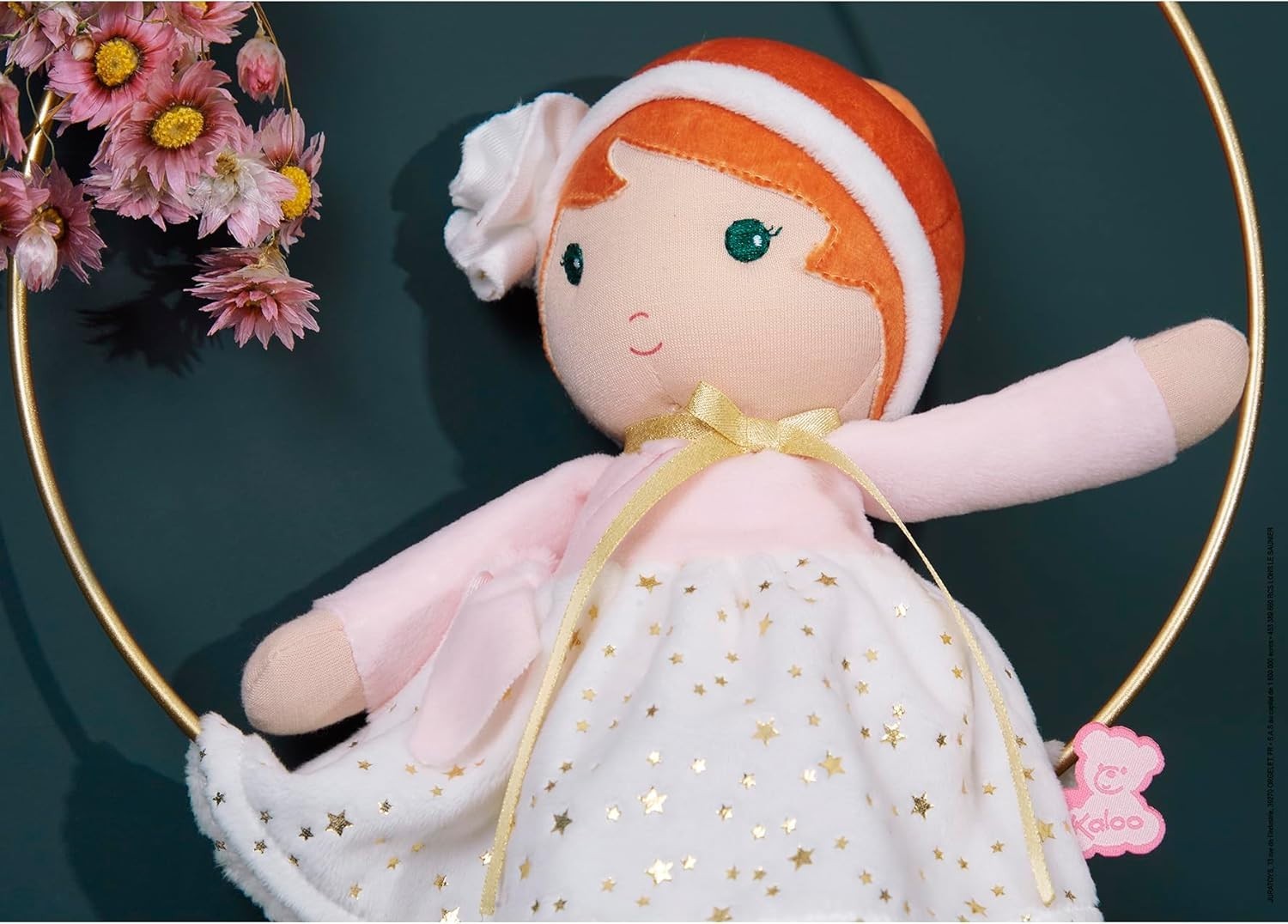 32cm Soft Fabric Baby Doll Ballet Style Cuddly First Doll Name Ribbon Gift