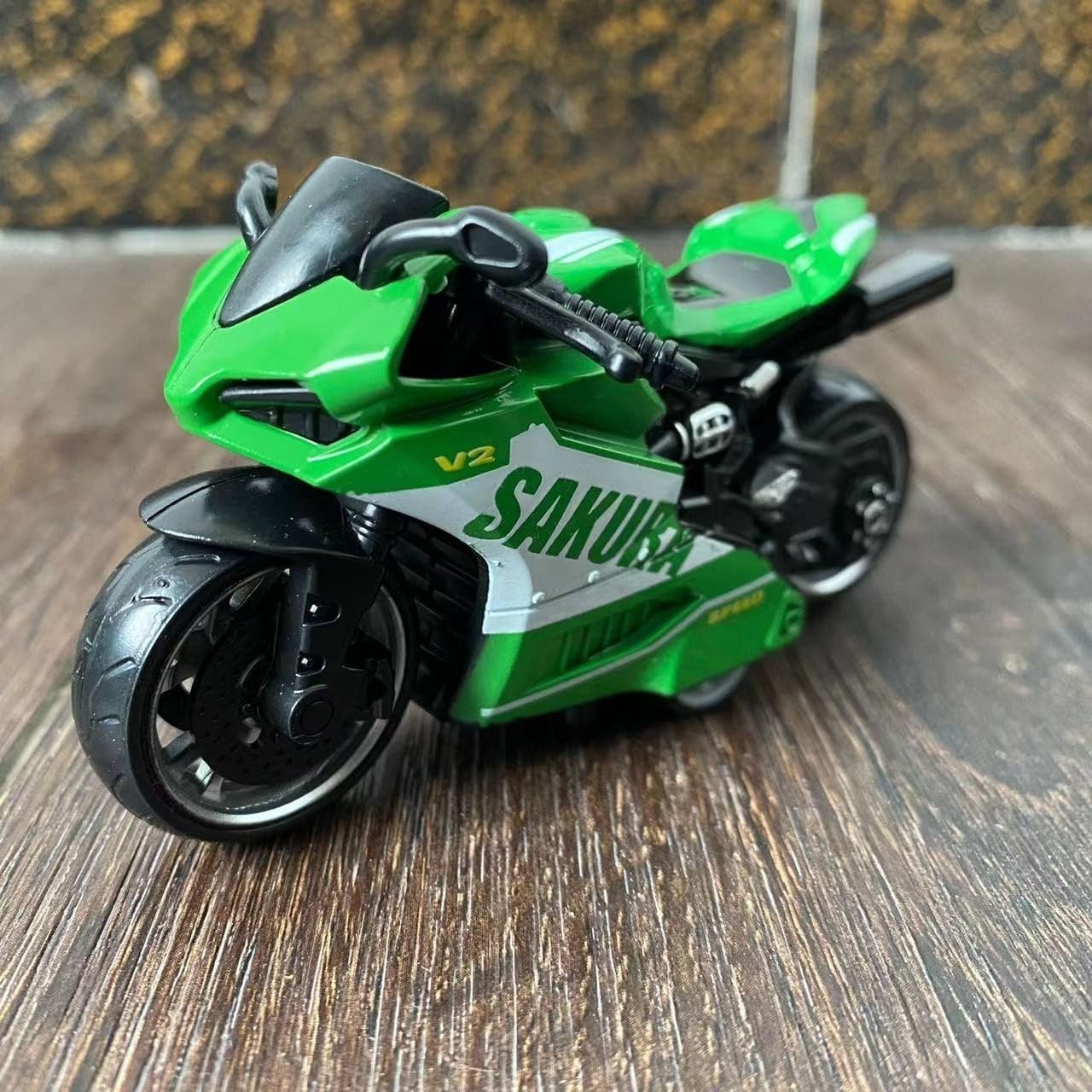 Realistic Kids Motorcycle Toy Set – Durable PVC, Friction-Powered, Ages 3+