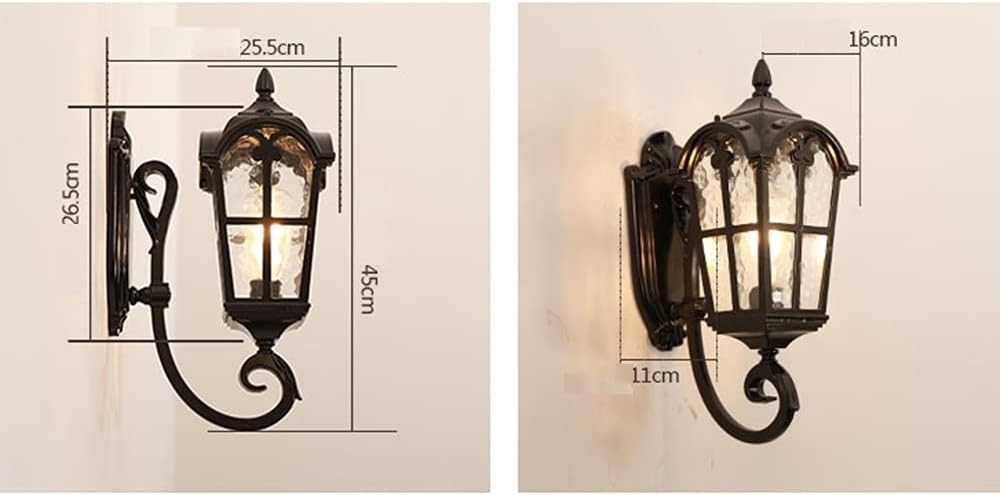Retro European Style Wall Lamp – E27 Waterproof Lantern, Vintage Lighting