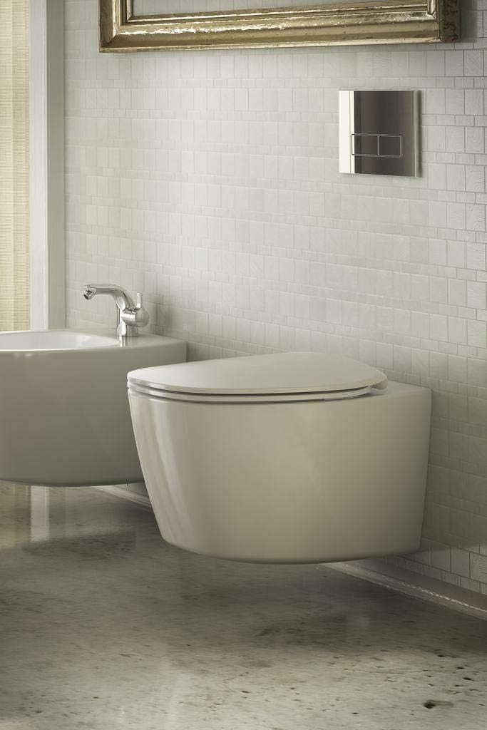 White Toilet Seat with Soft-Close, Duroplast, Chrome-Plated Hinges – Removable