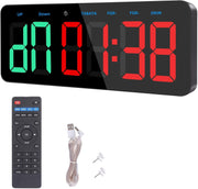 Large Digital Gym Timer Wall Clock Interval Countdown Remote Control