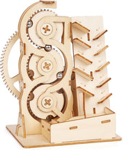 3D Wooden Marble Run Puzzle Kit for Adults Teens – Gear Track, No Glue