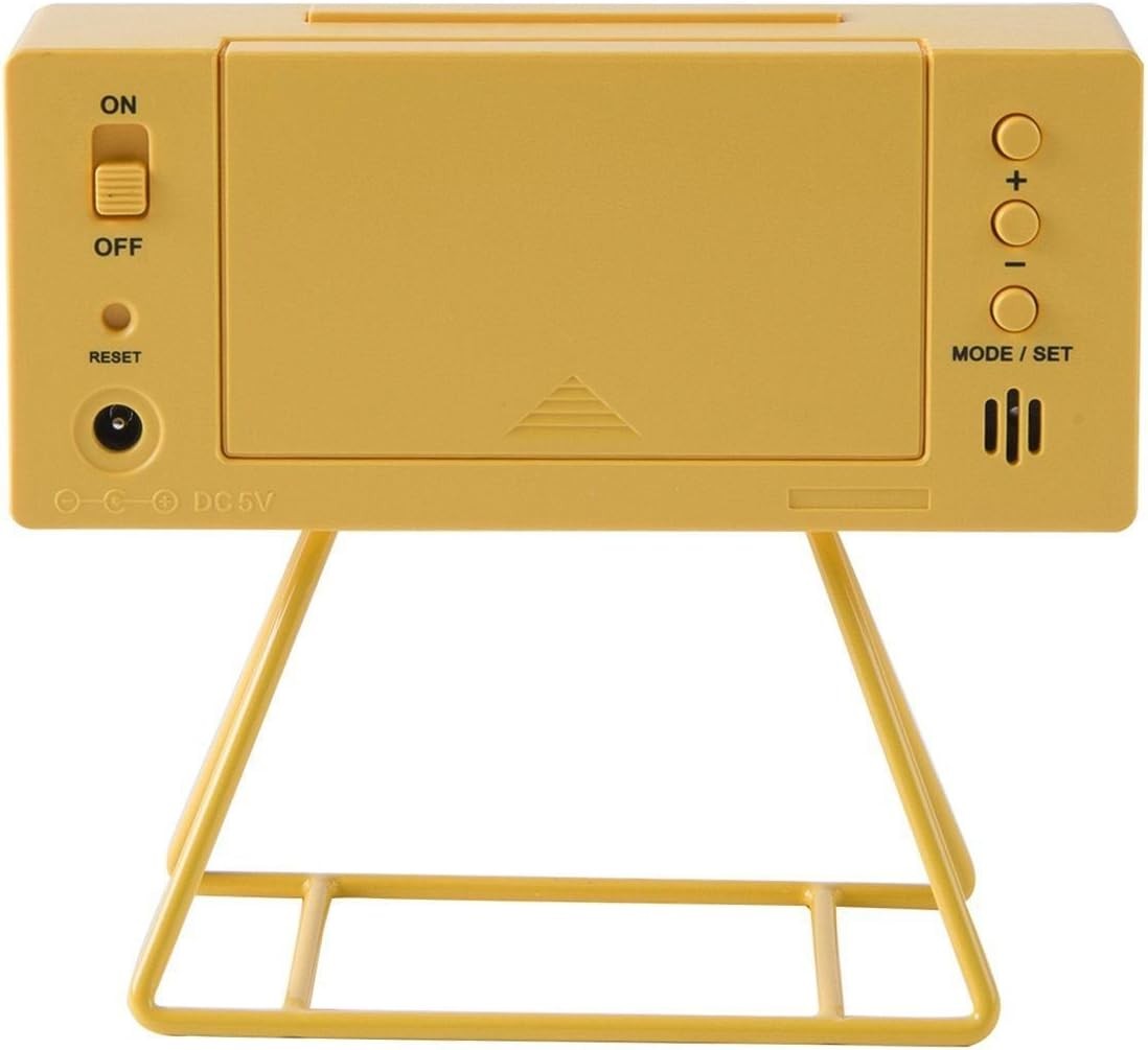 Sports Countdown Alarm Clock Large Digital Display Bright Yellow Desk Timer