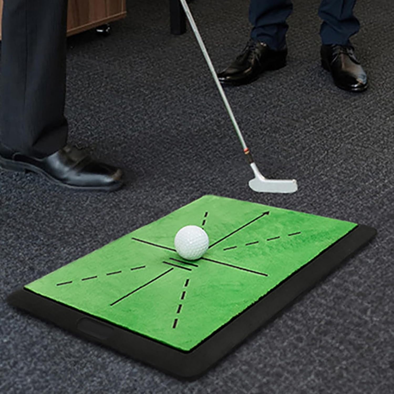 Golf Putting Mat Practice Trainer Indoor Green Home Office Training Aid