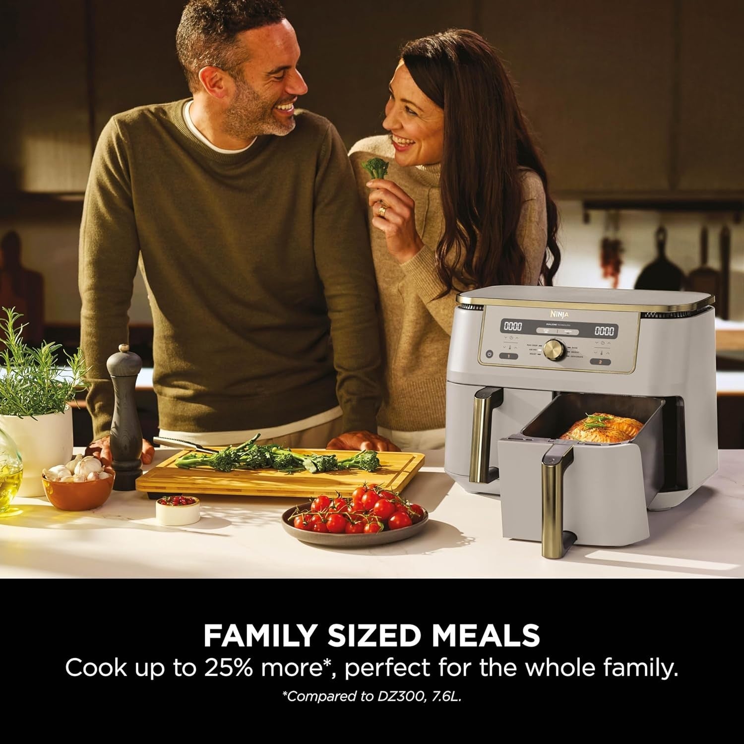 Dual Zone Digital Air Fryer 9.5L 6-in-1 No-Oil Cooking Extra-Large Capacity