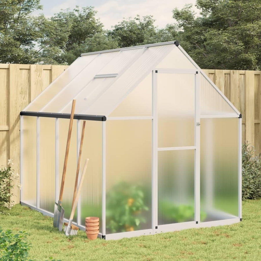 Aluminium Walk-In Greenhouse 224x169x195cm Polycarbonate Large Garden