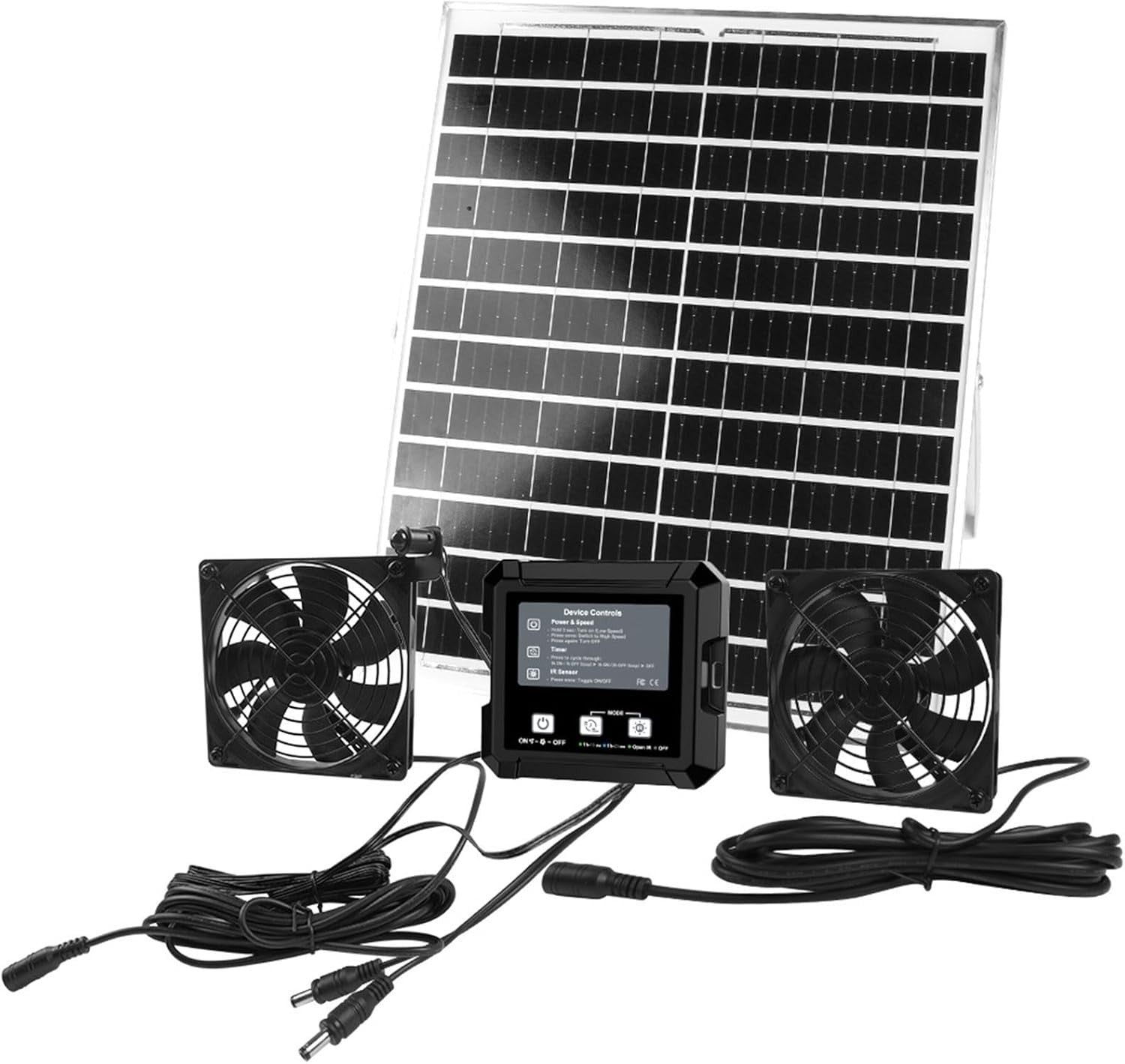 Solar Chicken Coop Fan Ventilation Timer Light Sensor