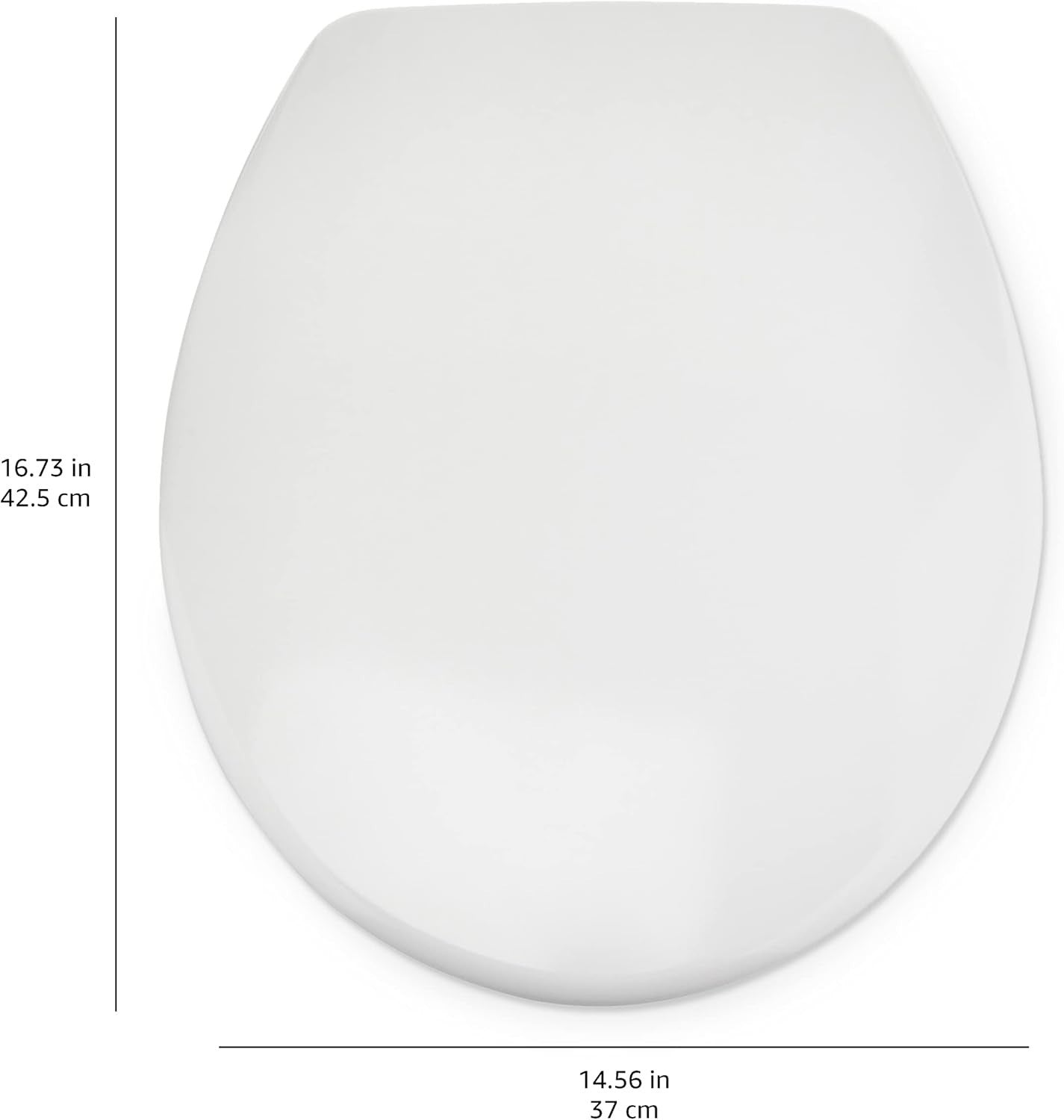 Luxury Oval Soft Close Toilet Seat White Quick Release Heavy Duty Universal 35x4