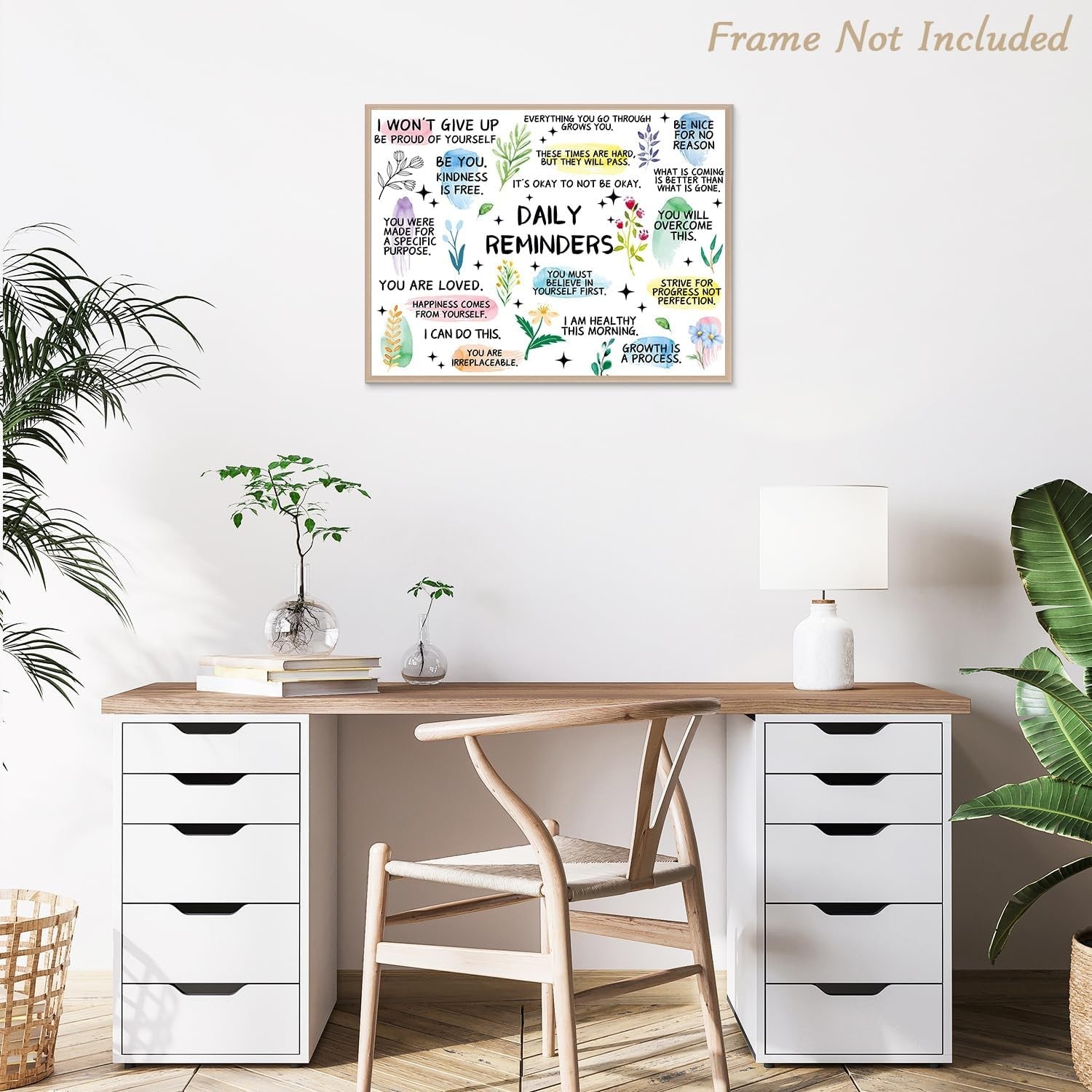 Motivational Quotes Wall Art Poster 16x12