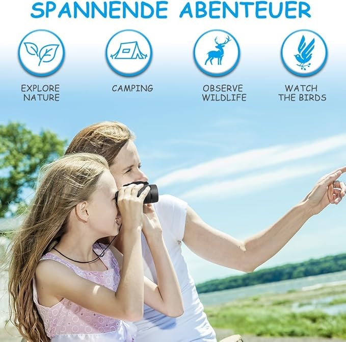 Kids 4x30 Shockproof Binoculars | High-Res Outdoor Learning Toy Ages 3–12