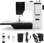 38 Stitch Electric Sewing Machine Double Needle Extension Table UK Plug