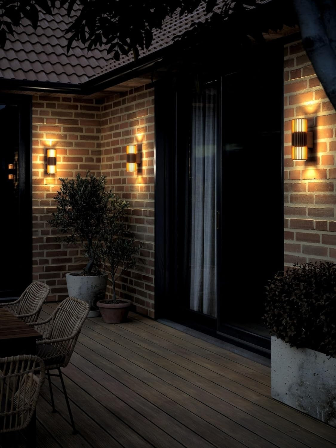 Waterproof Outdoor Wall Light IP54 Up Down Modern Porch Patio Lamp