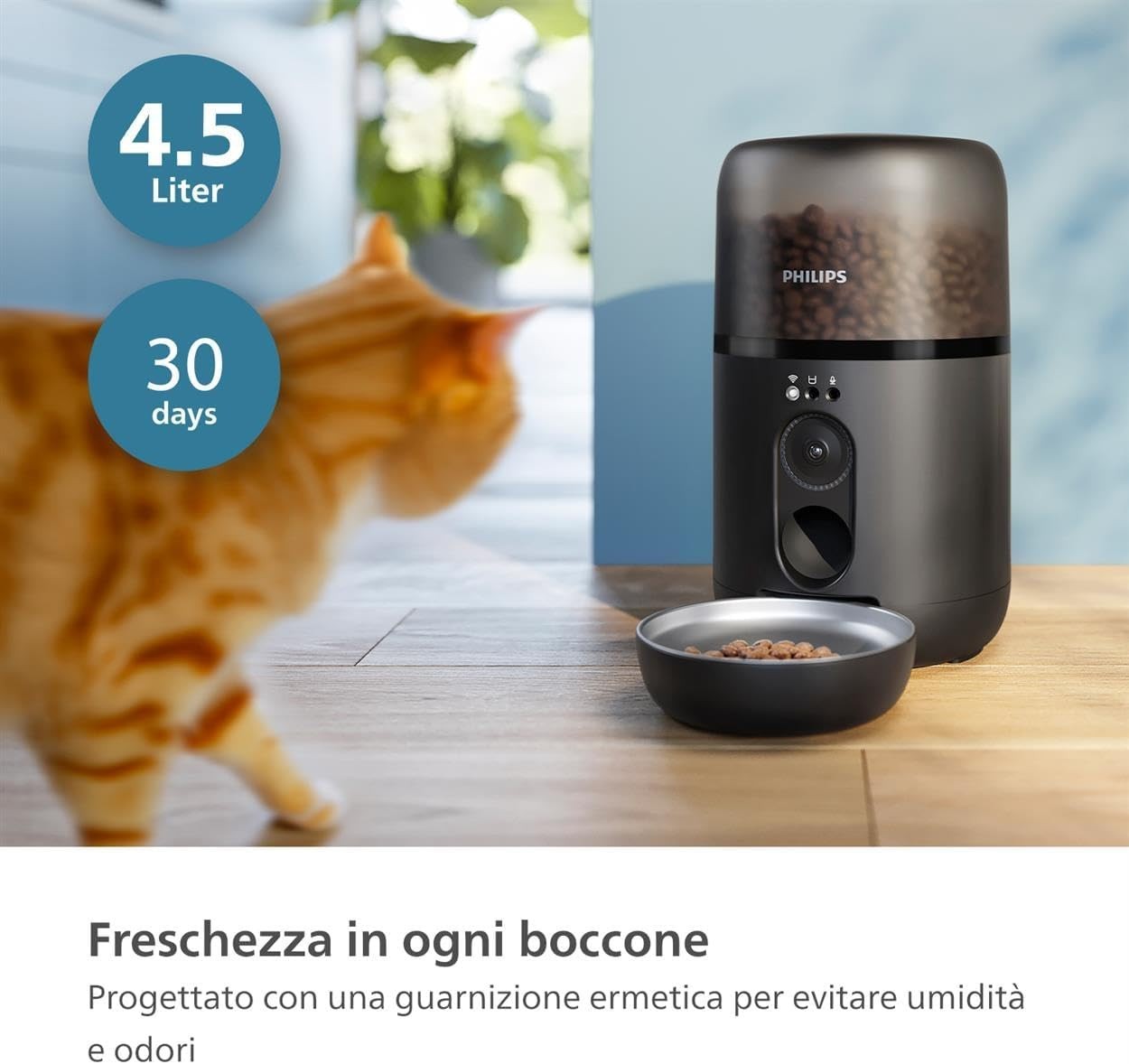 Smart Pet Feeder with Camera HD App Control Auto Food Dispenser