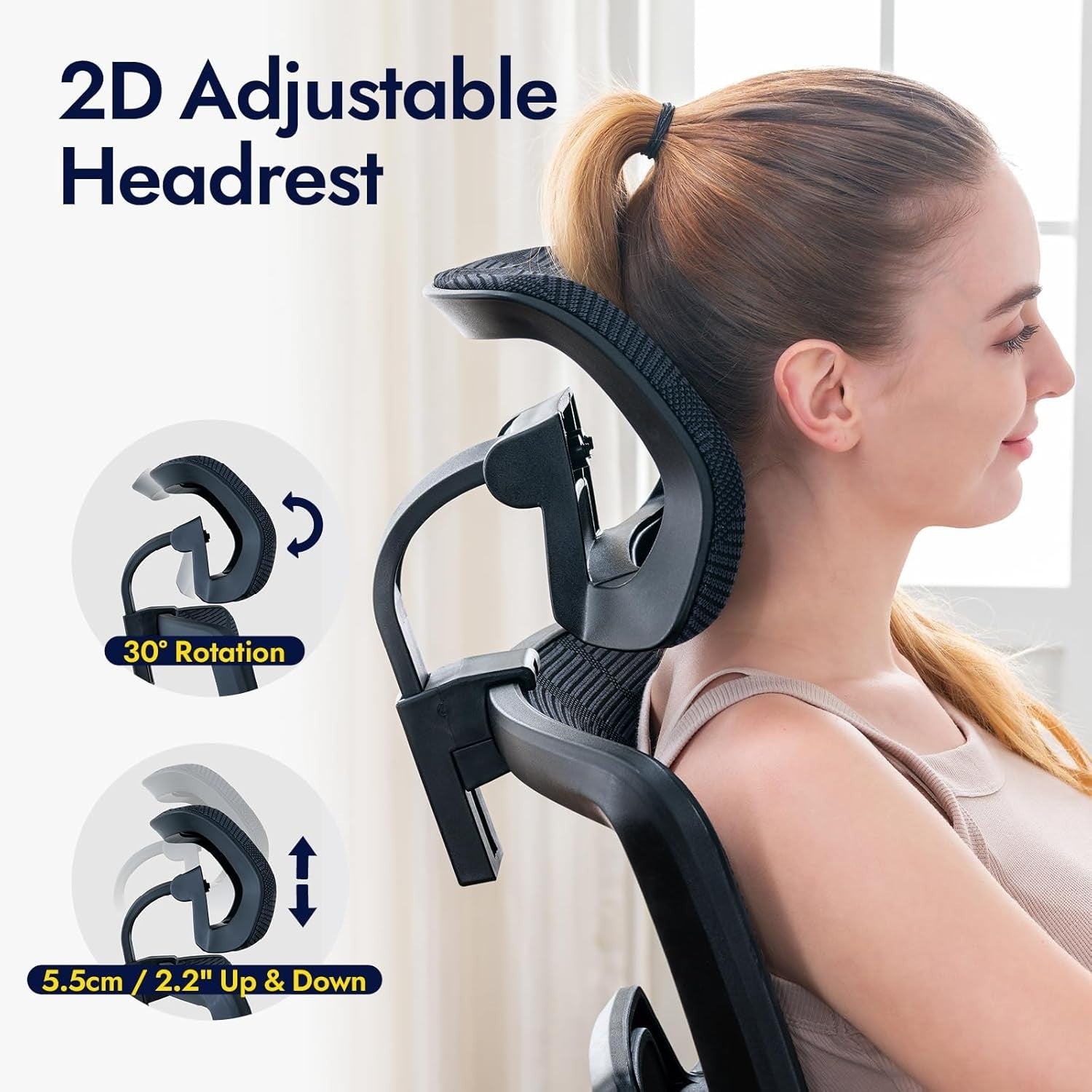 Ergonomic Office Chair Mesh Back Reclining Desk Chair Lumbar Support Big & Tall
