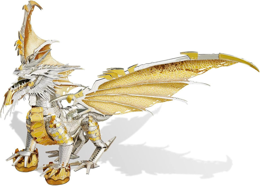 3D Metal Dragon Puzzle Model Kit for Adults - DIY Home Decor, 155 Pieces