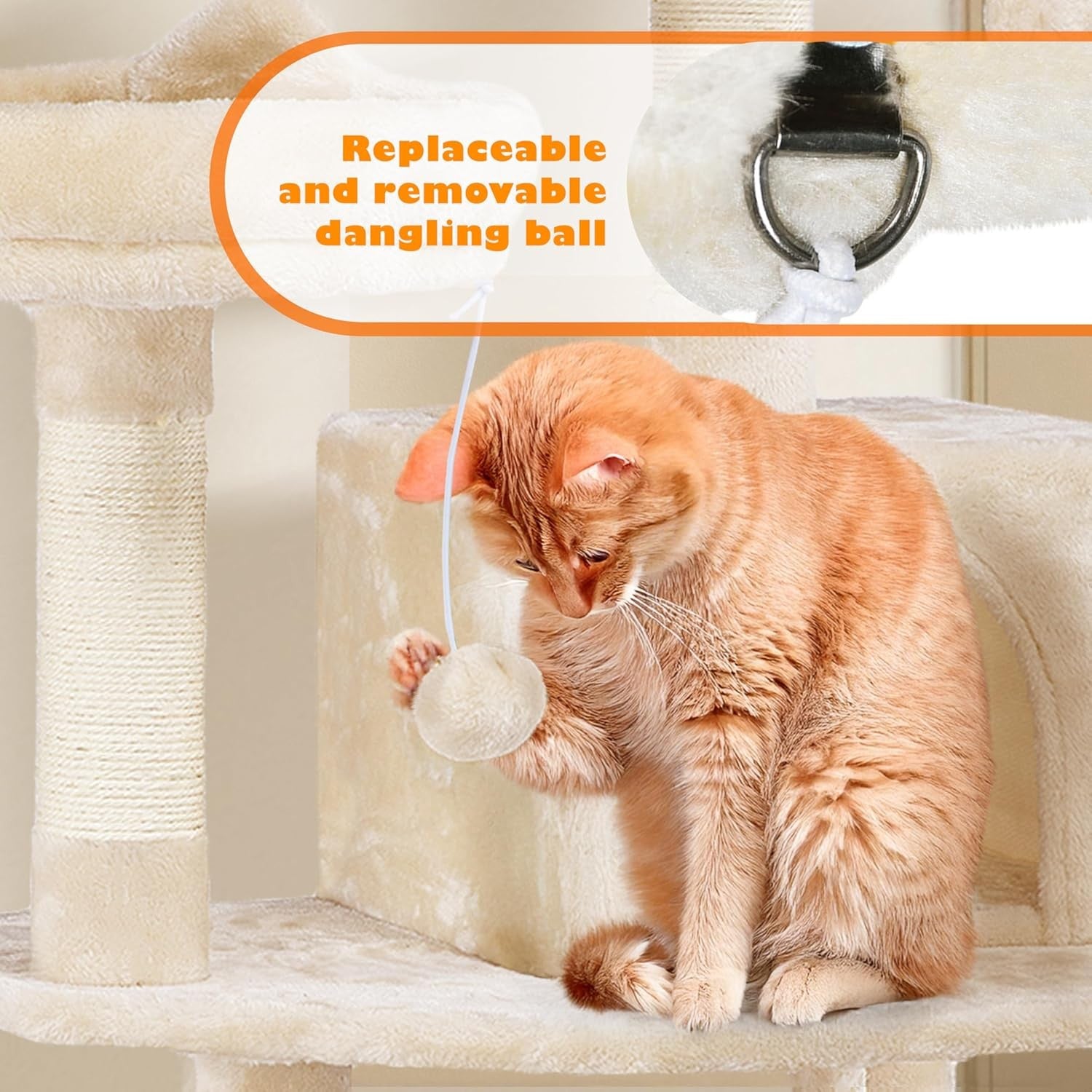 158cm Cat Tree Tower Multi Level Scratching Post Indoor Climber with Condo