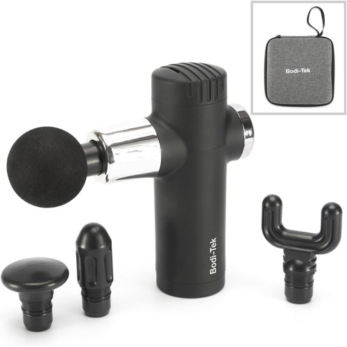 Mini Deep Tissue Massage Gun Portable Percussion Muscle Massager 4 Heads