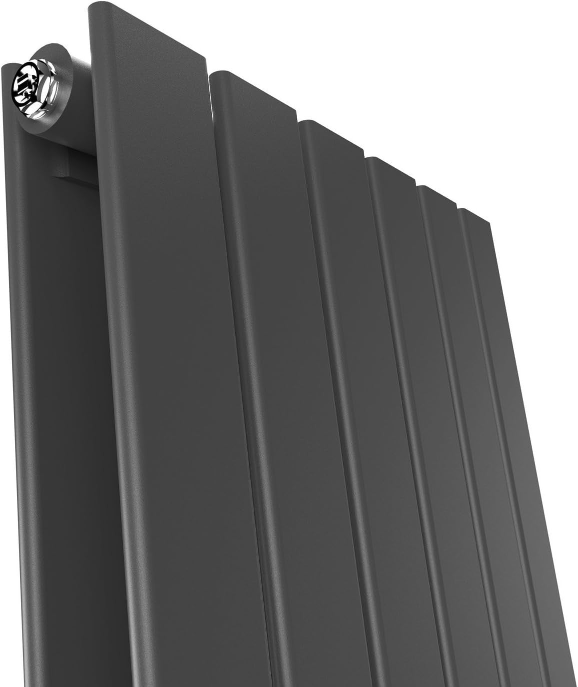 Vertical Designer Radiator Anthracite 1800x300 Double Flat Panel BathroomVertica