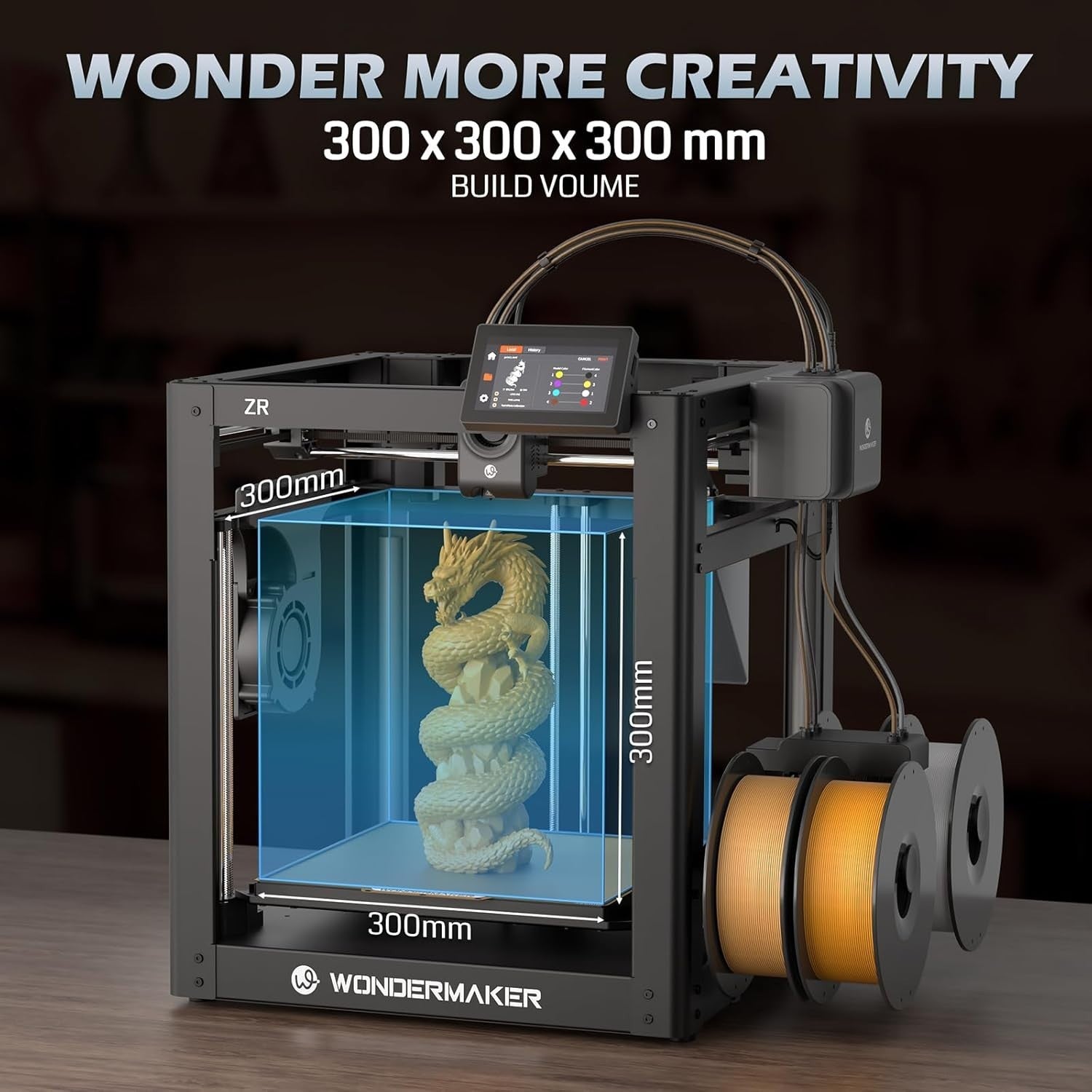 High Speed Multicolor 3D Printer Metal Frame Large Build Precision