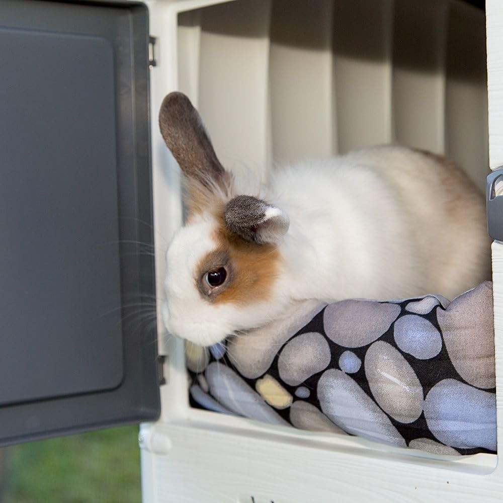 Large Double Tier Rabbit Hutch Outdoor Cage with Ramp Easy Clean Tray