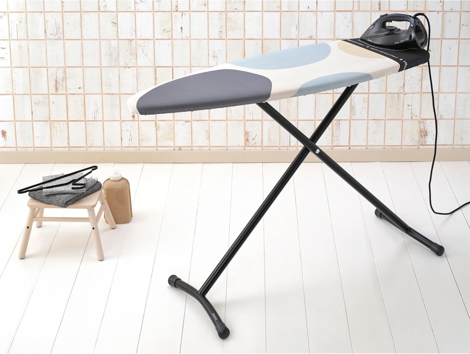 XL Ironing Board Extra Wide Steam Generator Rest Height Adjustable 135x45cm