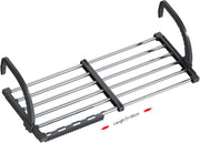 Radiator Clothes Airer Extendable Drying Rack Stainless Steel 51–95cm