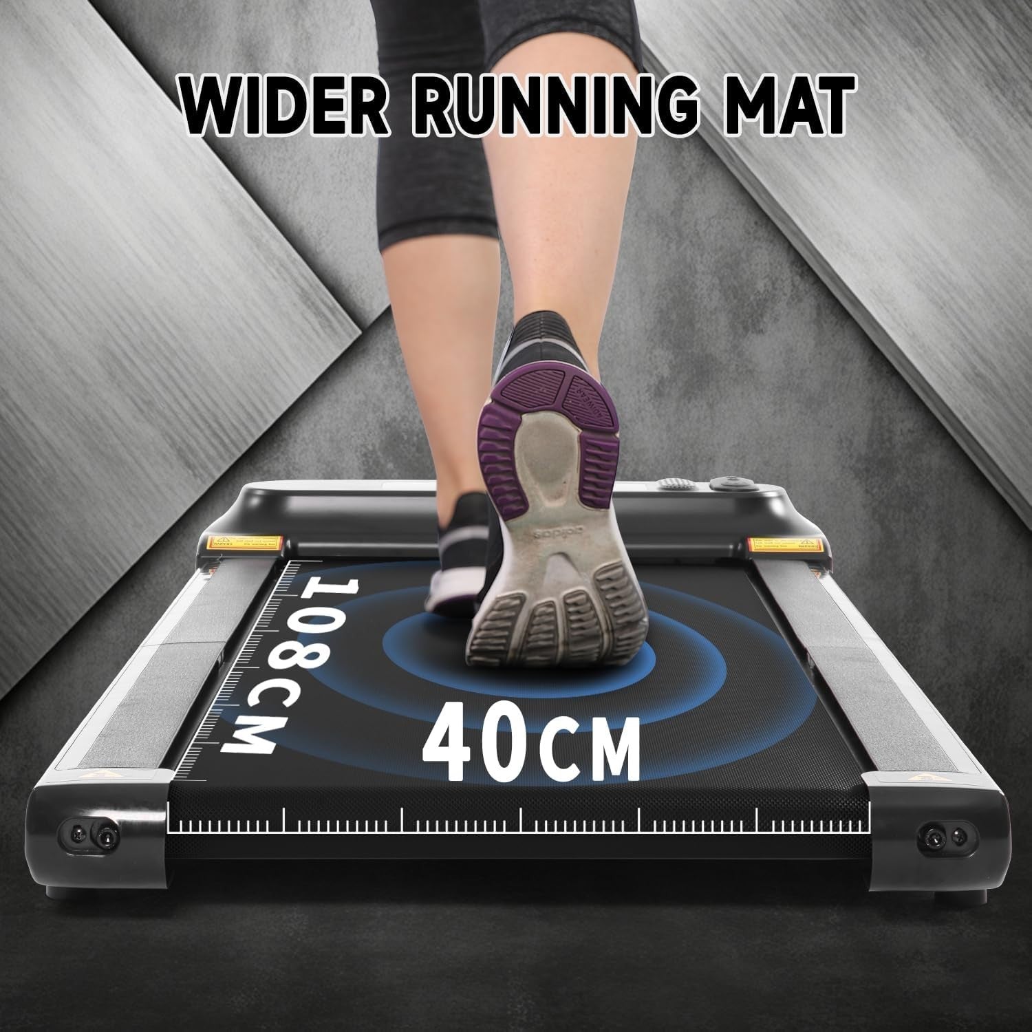 Foldable Under Desk Treadmill 6km/h LED Display Remote App Control