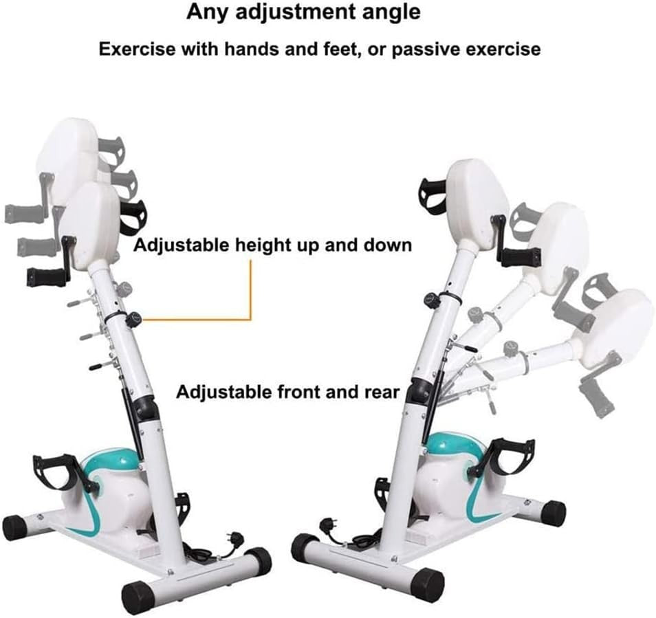 Pedal Exerciser for Arms & Legs w/ LCD Display, Rehab Trainer & Non-Slip Base