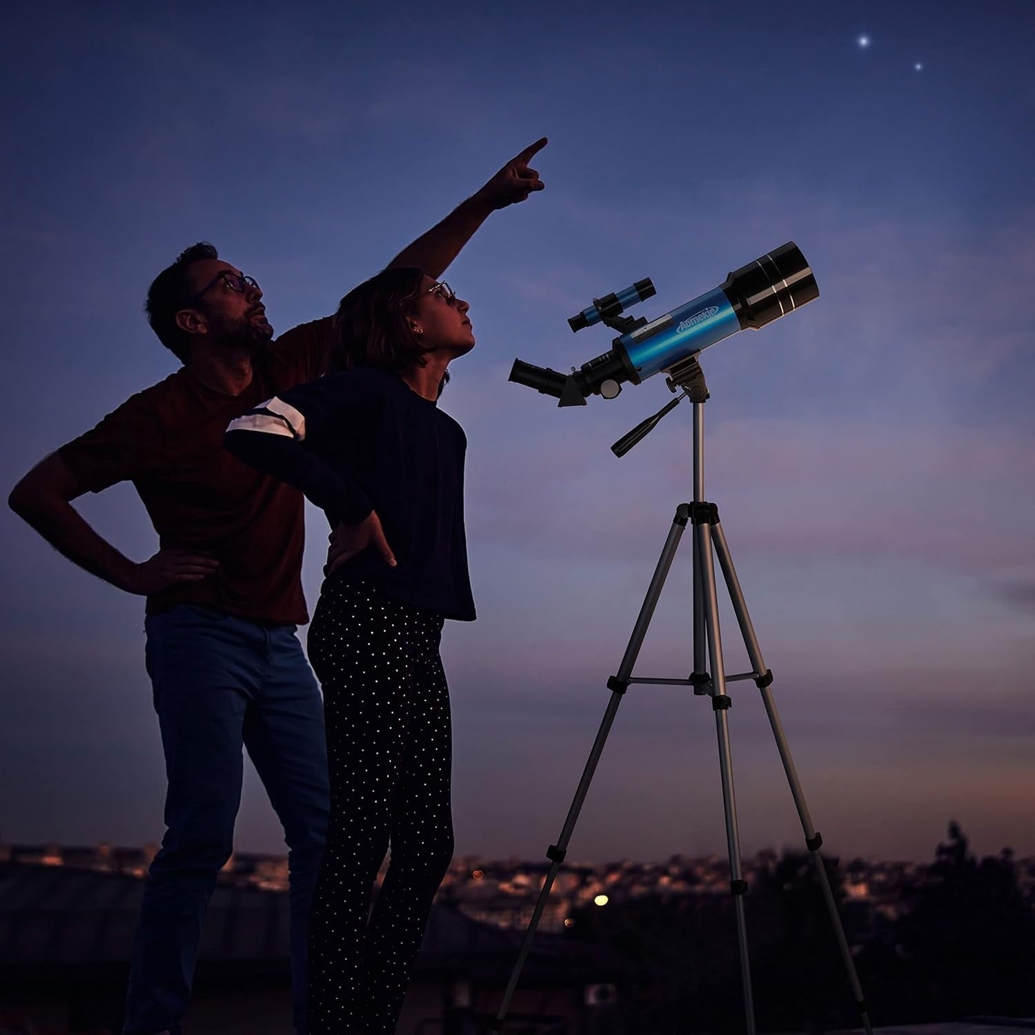 70mm Aperture 400mm Refractor Telescope for Adults & Kids with Tripod