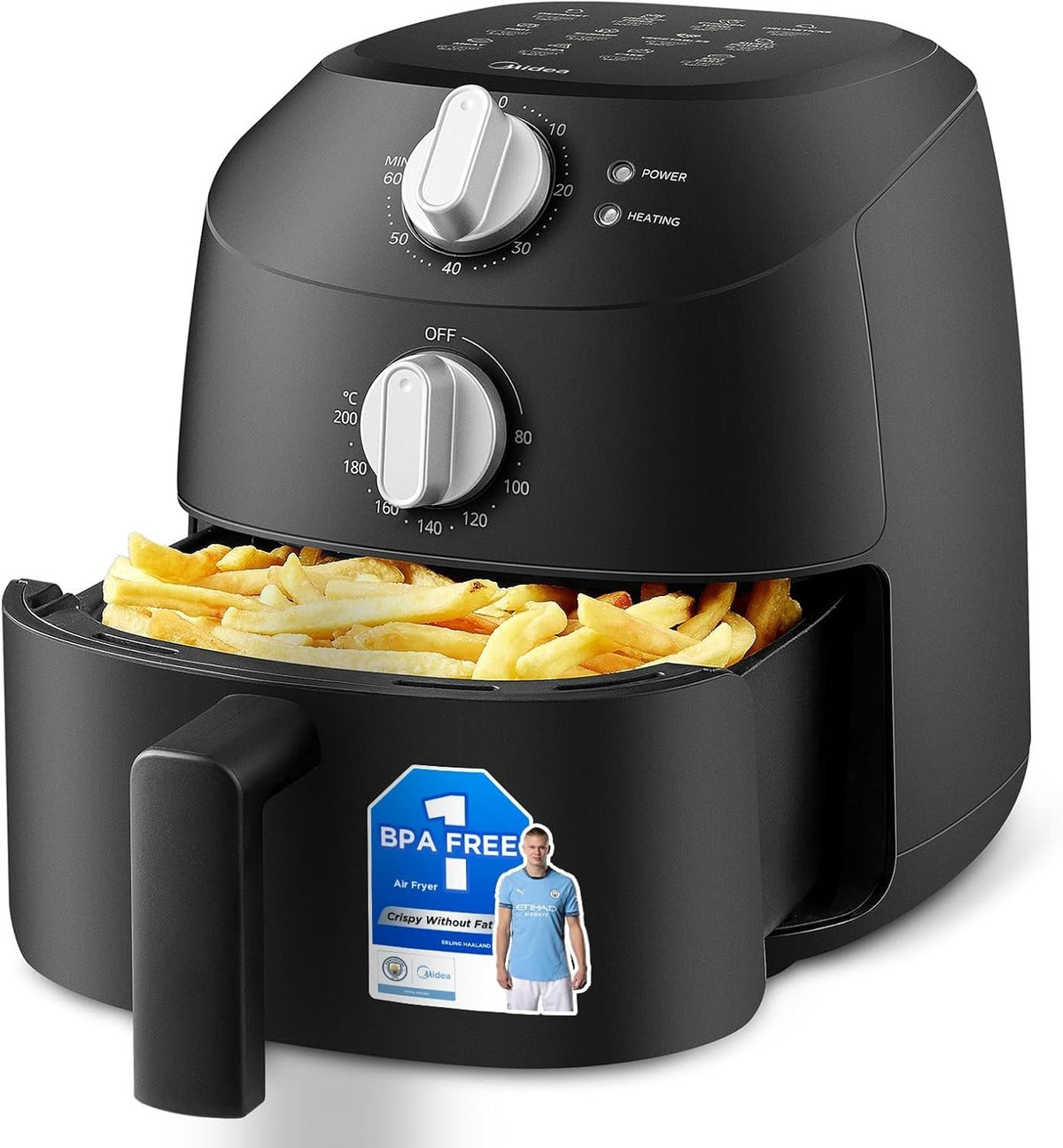 2L Compact Air Fryer 1150W Oil-Free Fry Cook Fast Healthy Chips Kitchen