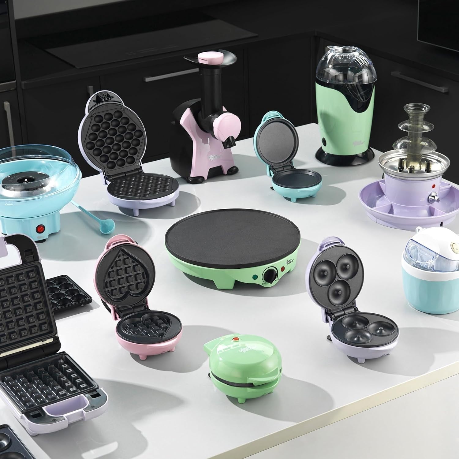 Mini Snack Maker 550W Non-Stick Compact Pancake & Cookie Maker Quick Breakfast