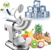 Electric Ice Crusher 350W Stainless Steel Snow Cone Slush Machine 110V