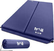 Double Self-Inflating Camping Mat – Thick 5cm Travel Sleeping Mattress