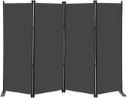 4 Panel Room Divider Screen Freestanding Privacy Partition 203x183cm Grey