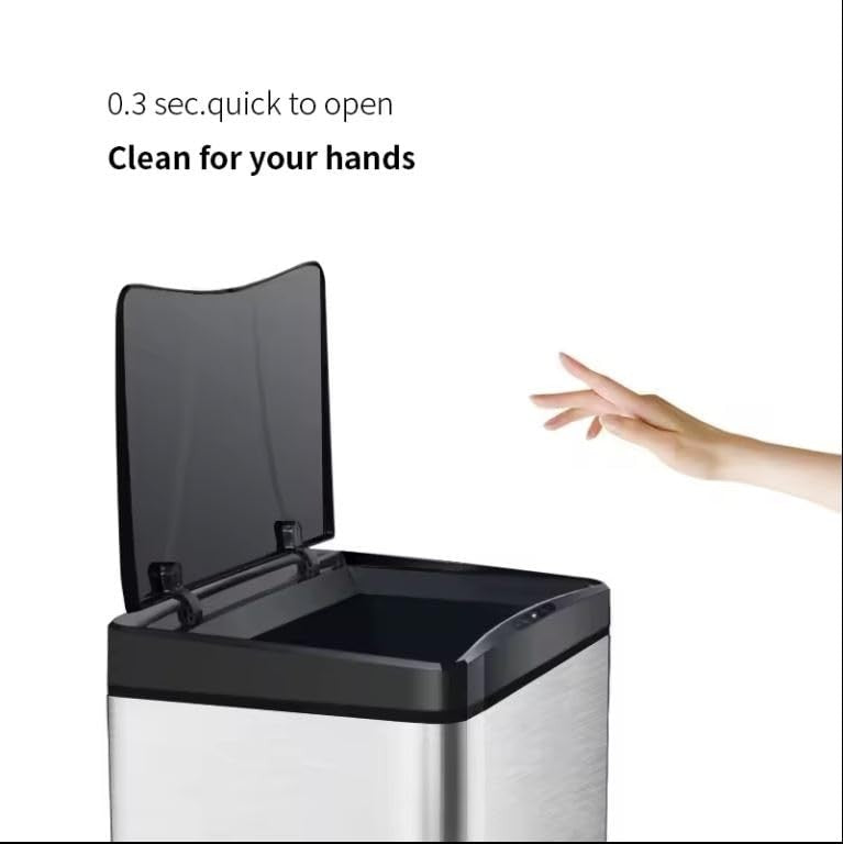 42L Stainless Steel Motion Sensor Kitchen Bin Touchless