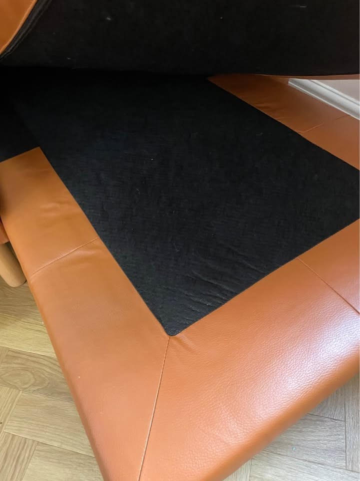 Tan Luxe Deep Comfort Leather Corner Sofa (PTP)