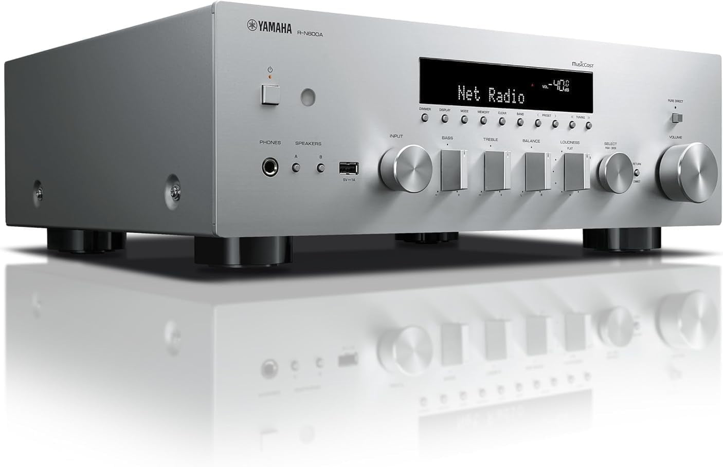 Yamaha RN600A Network Stereo Receiver MusicCast Wi-Fi Hi-Res Streaming Amplifier