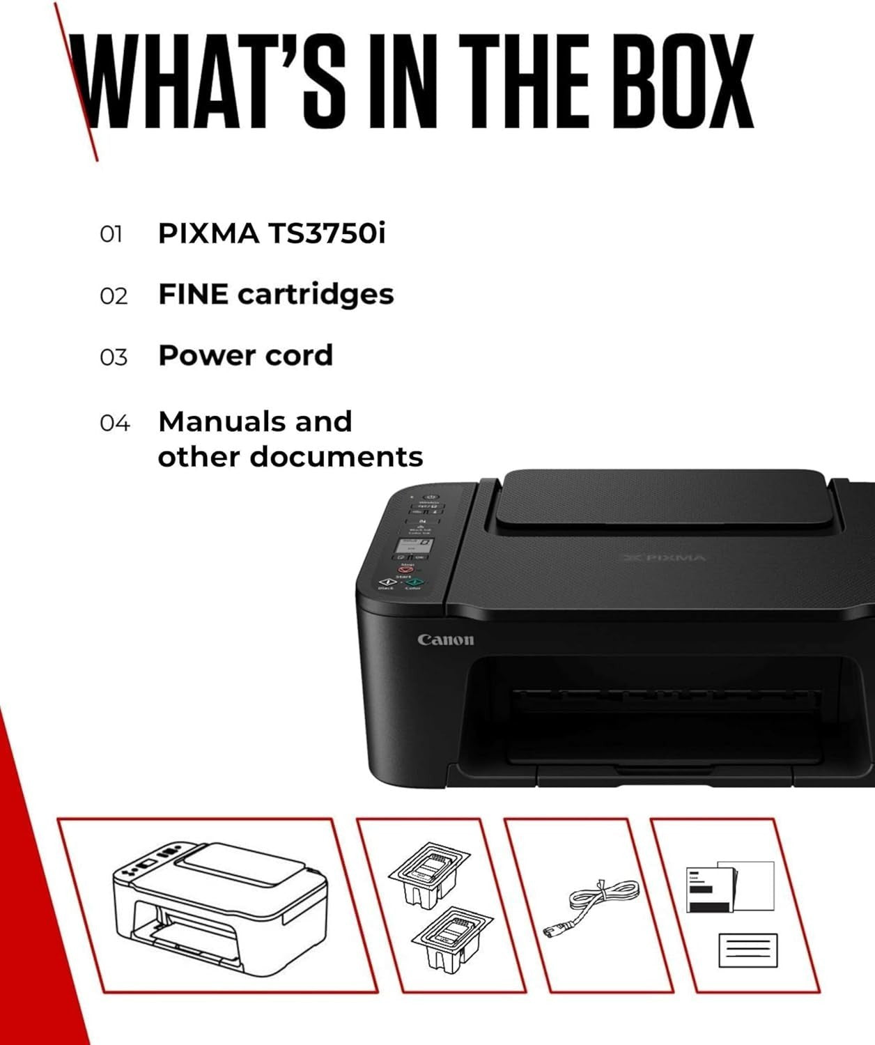 Wireless Colour Inkjet Printer A4 Copy Scan Borderless Photos