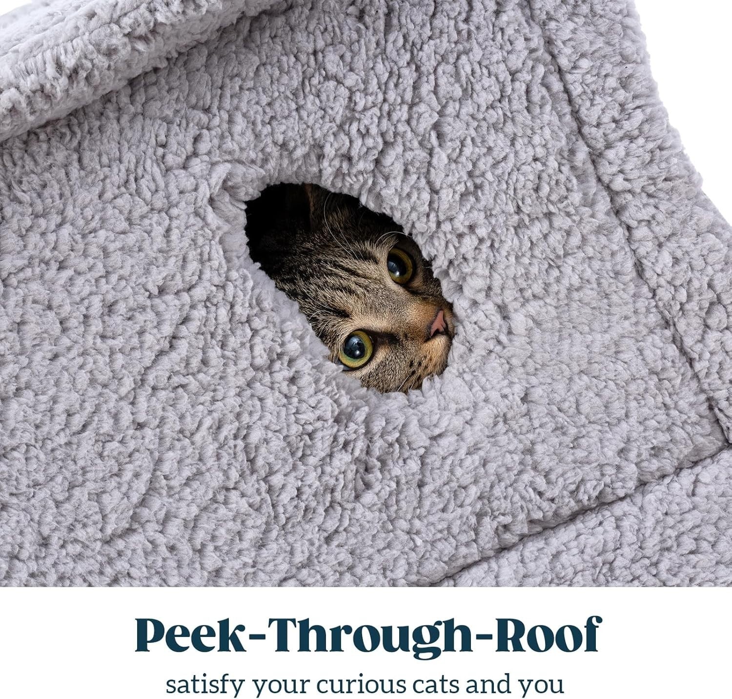 Large Cat Cave Bed Indoor Pet House Covered Hideaway Washable Cushion