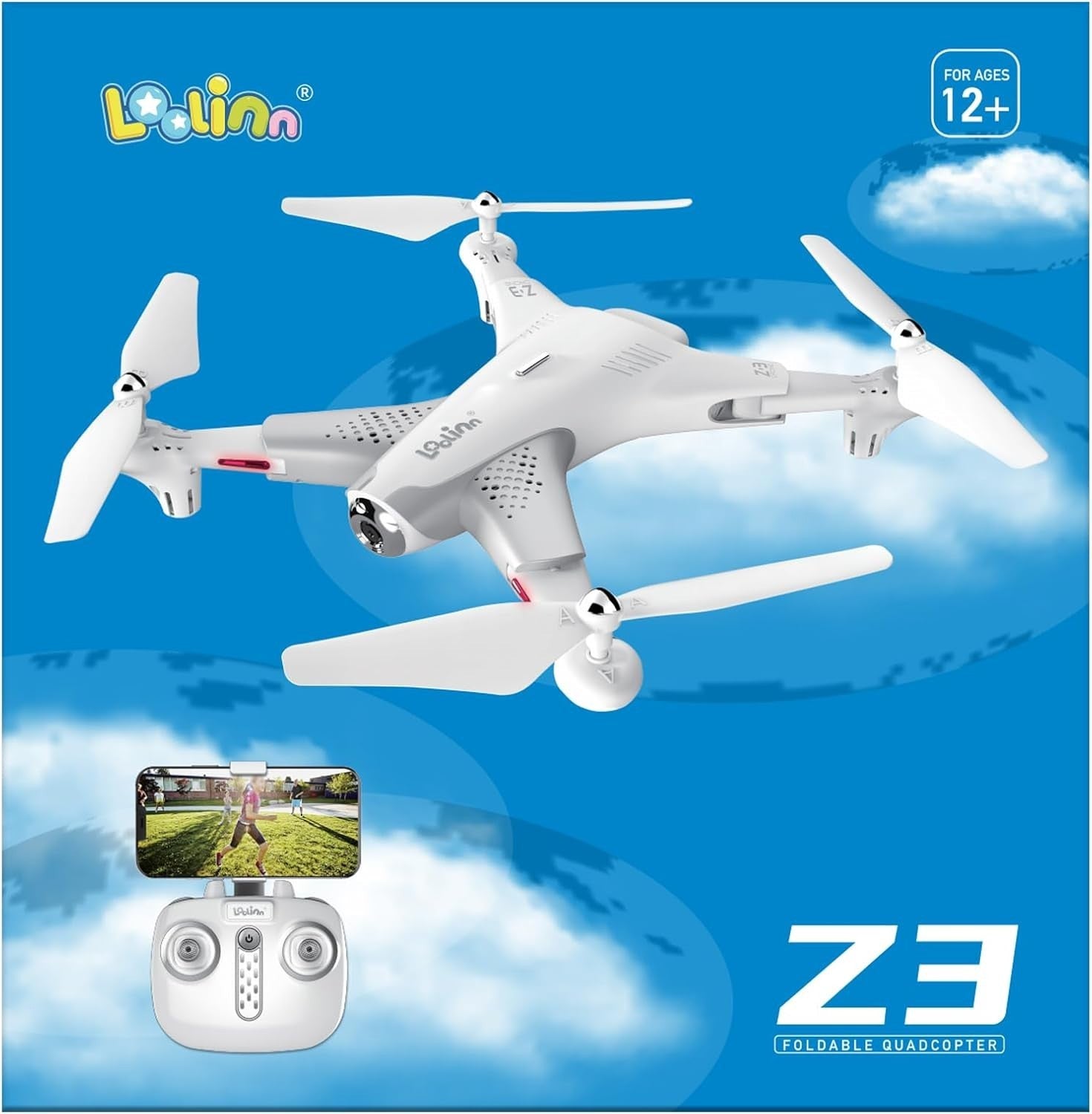 HD Drone Quadcopter Kids Beginner 40min Flight Optical Flow Easy Fly RC