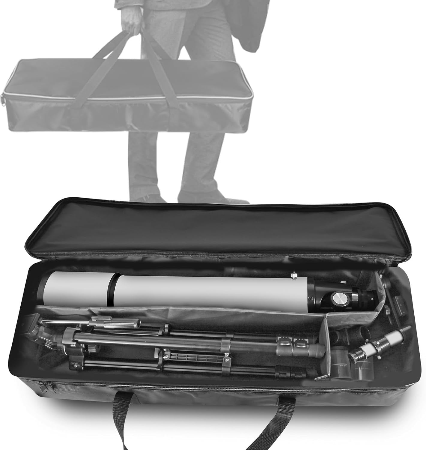 80mm Refractor Telescope 900mm for Adults & Beginners with Phone Adapter