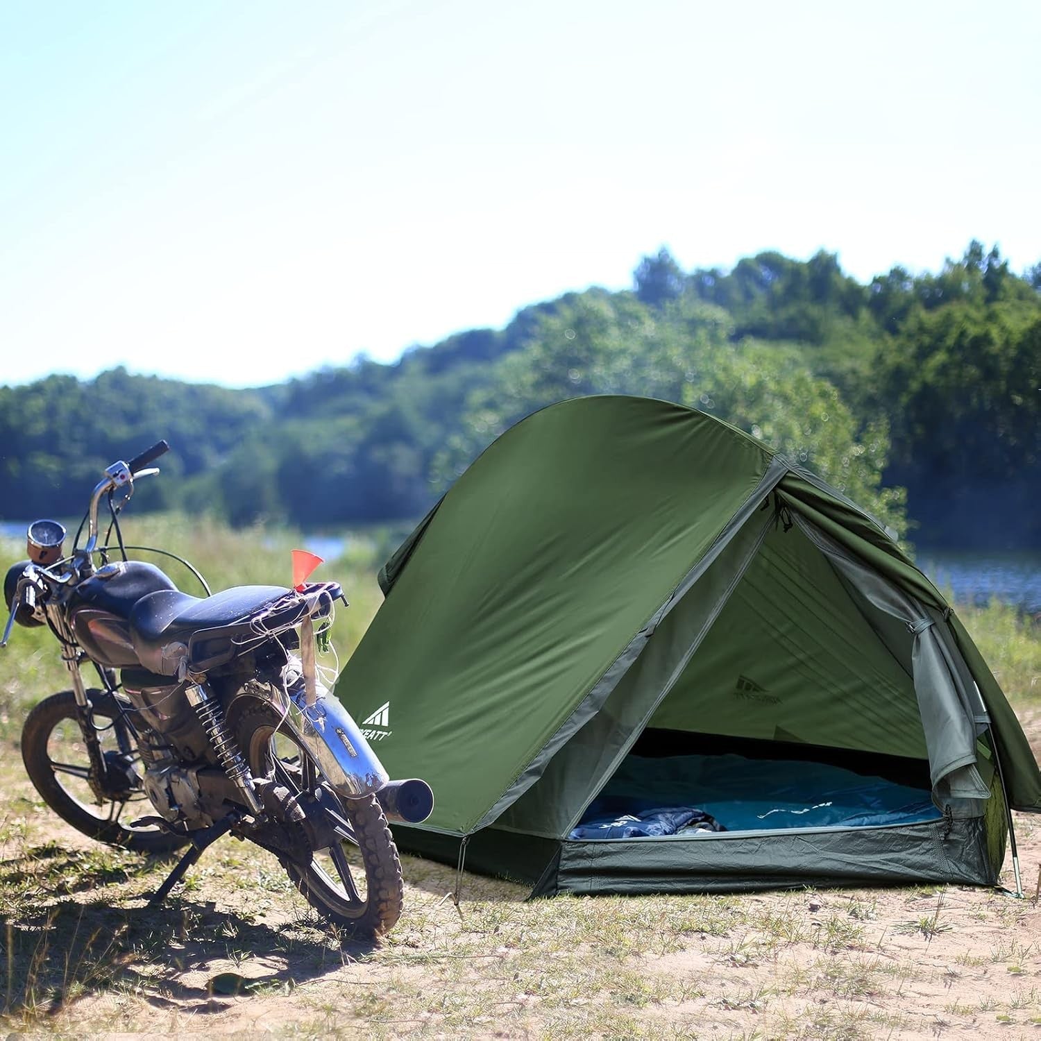Ultralight 1-2 Person Camping Tent Waterproof 2 Door Backpacking