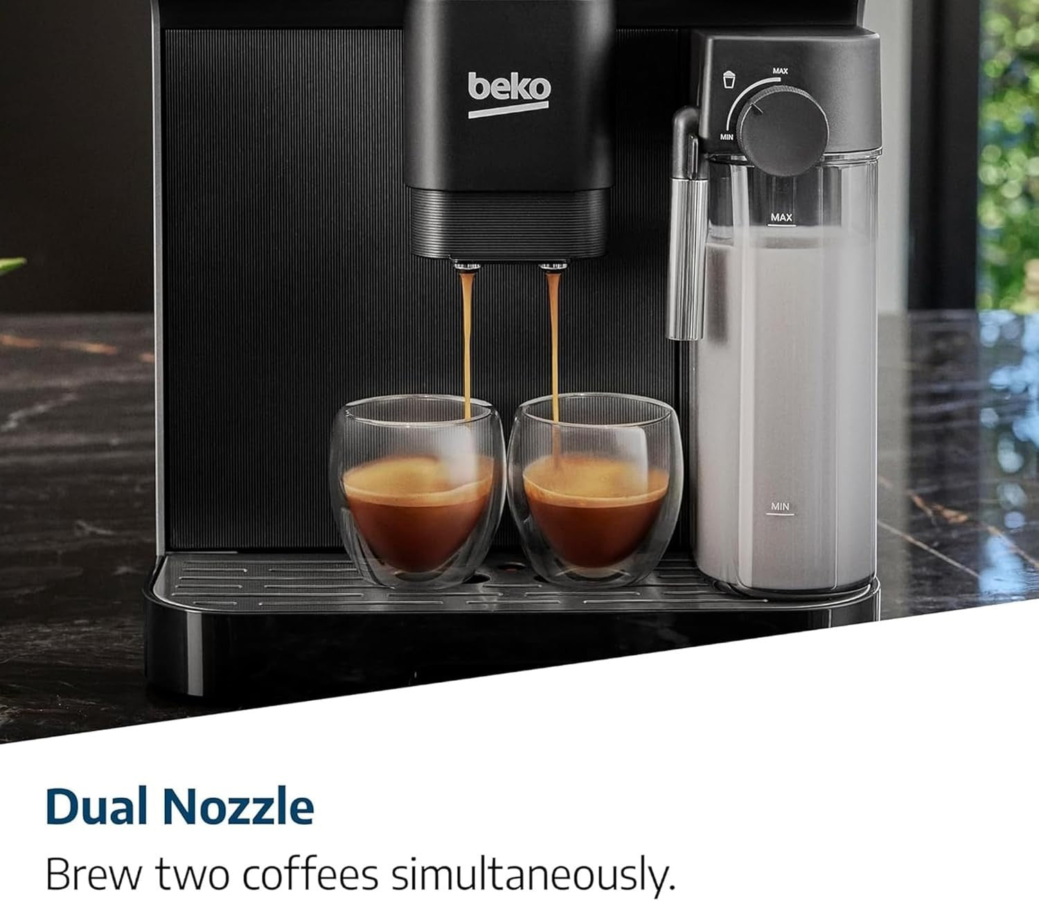 Automatic Bean-to-Cup Coffee Machine | Touch Display | Milk System | 19 Bar | 2L