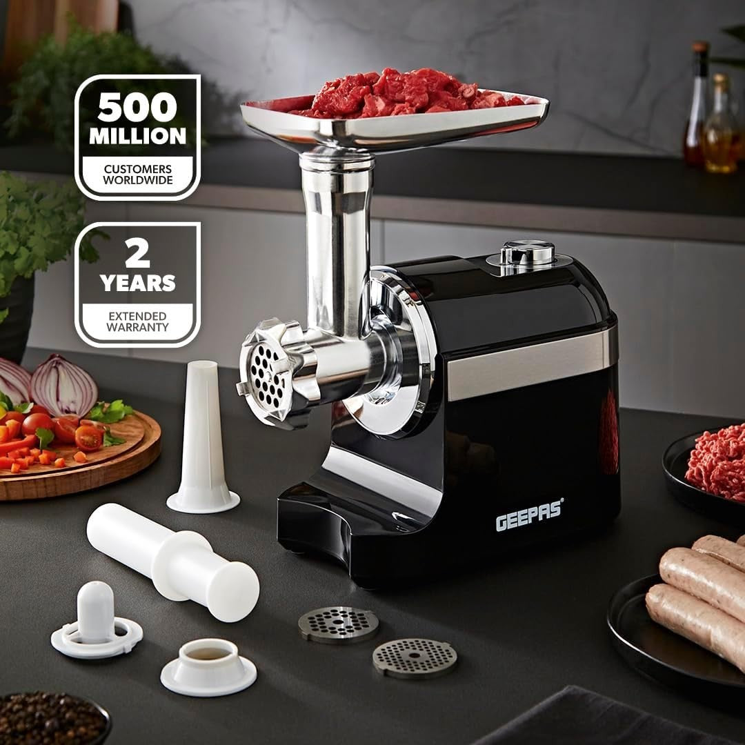 Electric Meat Grinder 1800W Meat Mincer Sausage Maker 3 Cutting Plates